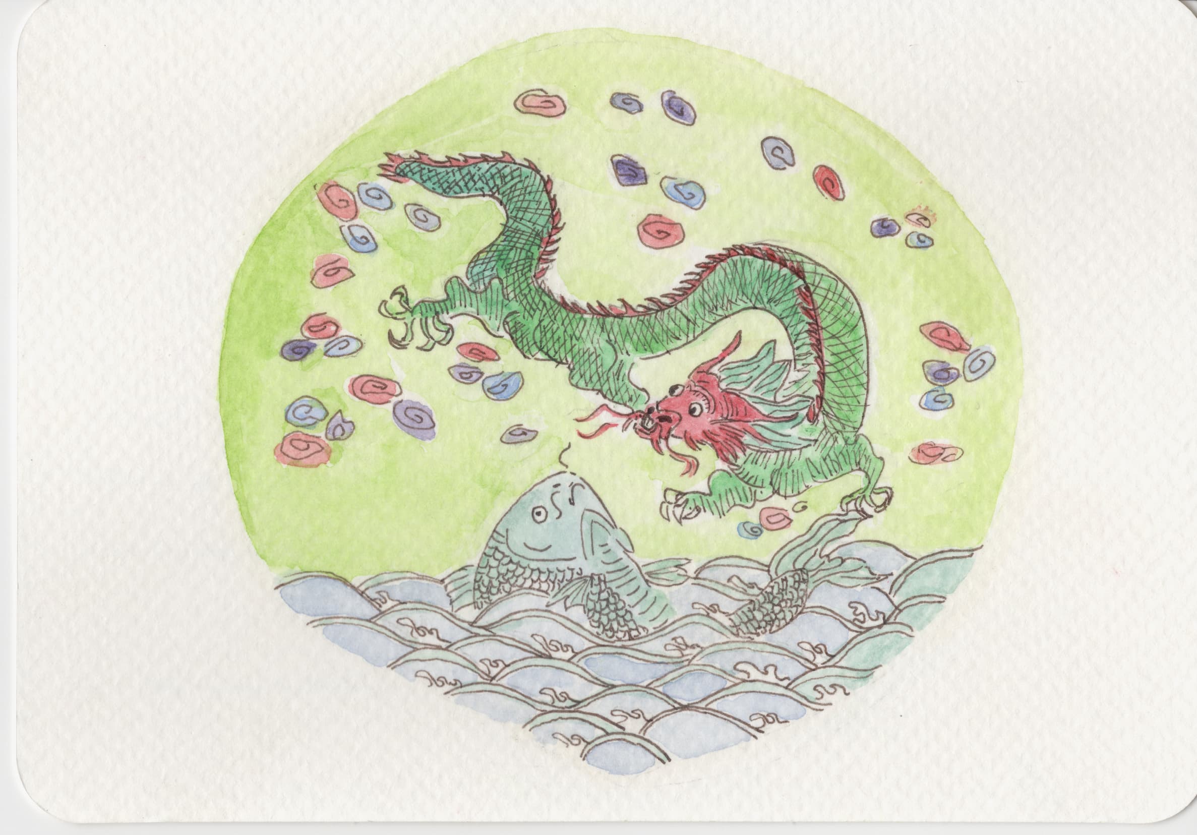 dragon vase